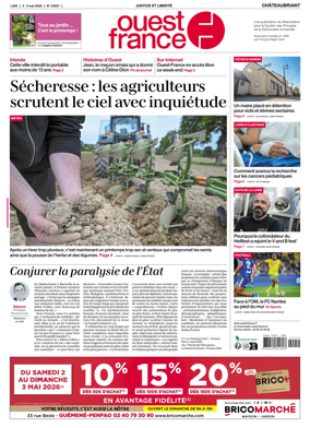 Cover of Ouest France (Chateaubriant)