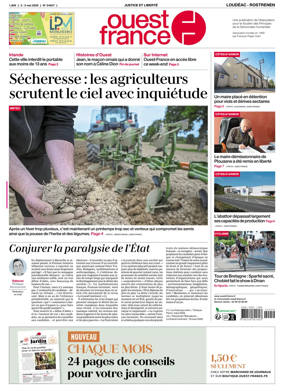 Cover of Ouest France (Loudeac / Rostrenen)