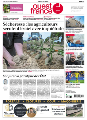 Cover of Ouest France (Nantes)