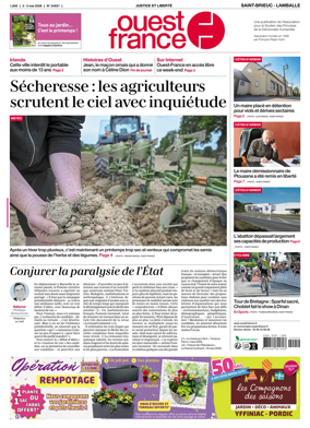 Cover of Ouest-France (Saint-Brieuc Lamballe)