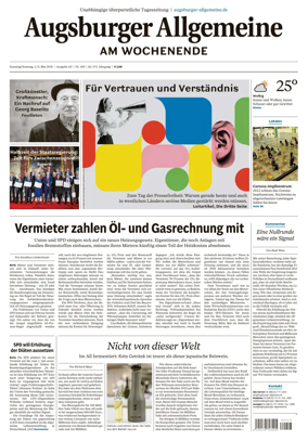 Cover of Augsburger Allgemeine (Ausgabe Stadt)