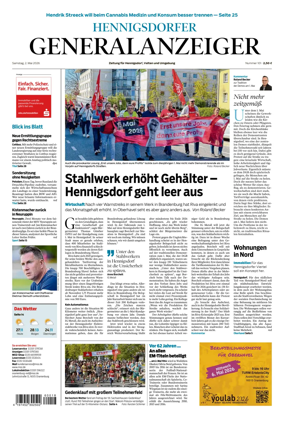 Cover of Hennigsdorfer Generalanzeiger