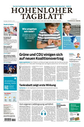 Cover of Hohenloher Tagblatt