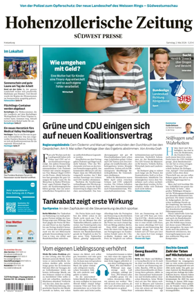 Cover of Hohenzollerische Zeitung
