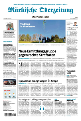 Cover of Markische Oderzeitung Oderland-Echo