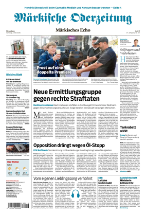 Cover of Markische Oderzeitung Strausberg