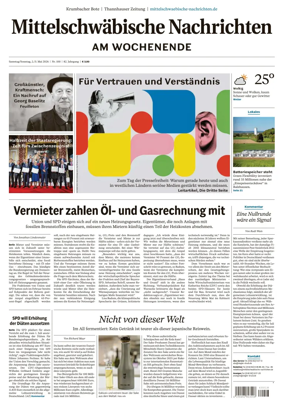 Cover of Mittelschwaebische Nachrichten