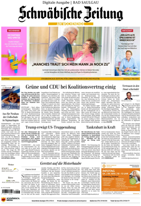Cover of Schwabische Zeitung (Bad Saulgau)
