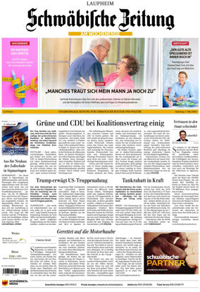 Cover of Schwabische Zeitung (Laupheim)