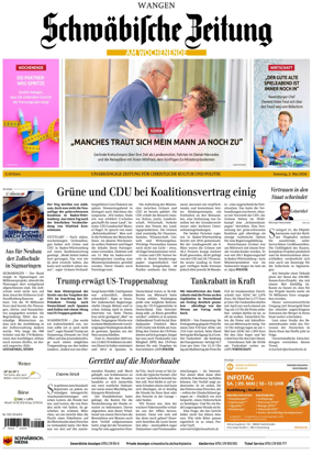 Cover of Schwabische Zeitung (Wangen)