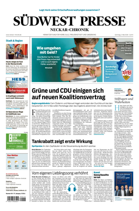 Cover of SUDWEST PRESSE - Neckar-Chronik