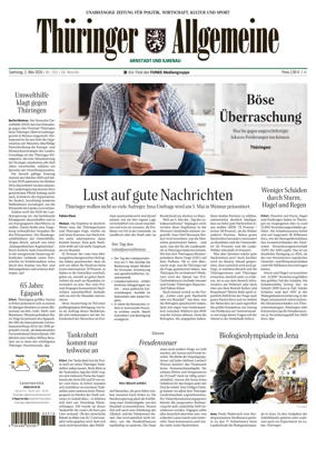 Cover of Thuringer Allgemeine (Arnstadt und Ilmenauz)