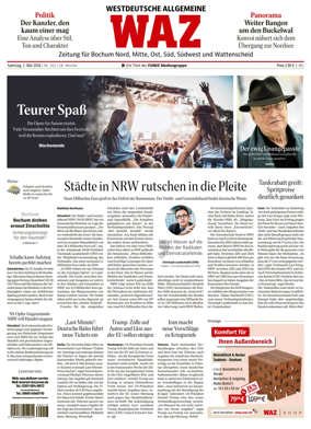 Cover of Westdeutsche Allgemeine Zeitung (Bochum)