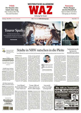 Cover of Westdeutsche Allgemeine Zeitung (Essen)