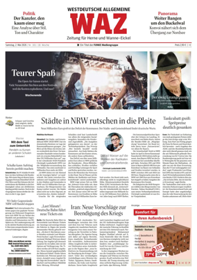 Cover of Westdeutsche Allgemeine Zeitung (Herne)