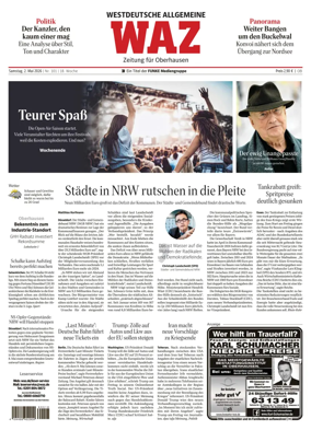 Cover of Westdeutsche Allgemeine Zeitung (Oberhausen)