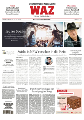 Cover of Westdeutsche Allgemeine Zeitung (Velbert)