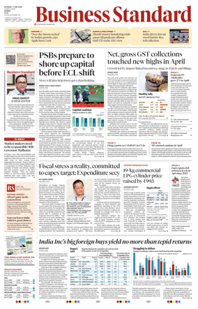 Cover of Business Standard