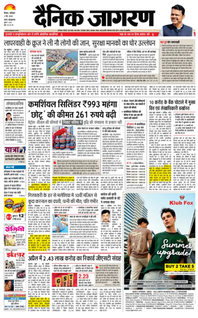 Cover of Dainik Jagran Hisar