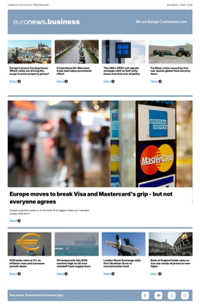 Cover of Euronews Business