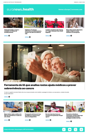 Cover of Euronews Health (Portuguese)