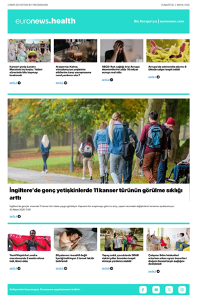 Cover of Euronews Health (Turkish) Compiled Edition
