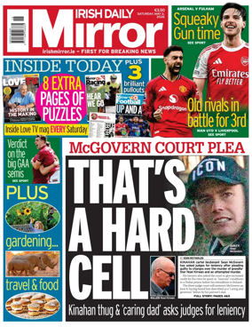 Cover of Irish Daily Mirror