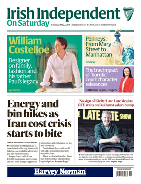 Cover of Irish Independent