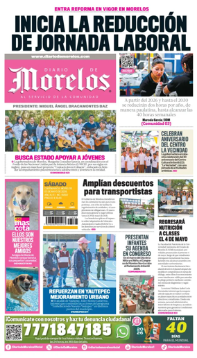 Cover of Diario de Morelos
