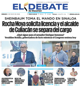 Cover of El Debate de Mazatlan