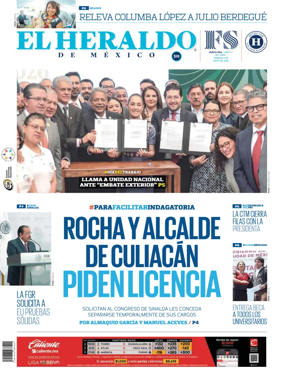Cover of El Heraldo de Mexico