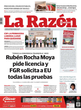 Cover of La Razon de Mexico