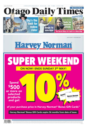 Cover of Otago Daily Times