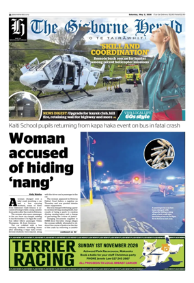 Cover of The Gisborne Herald (Saturday edition)