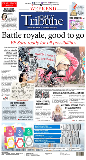 Cover of Daily Tribune (Philippines)