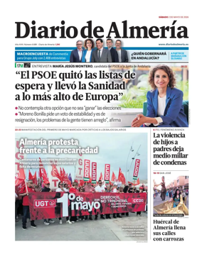 Cover of Diario de Almeria
