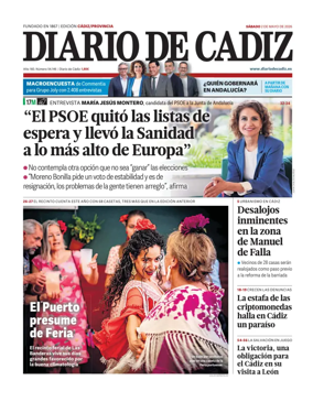 Cover of Diario de Cadiz
