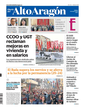 Cover of Diario del Alto Aragon