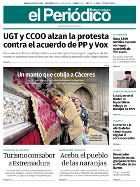 Cover of El Periodico Extremadura