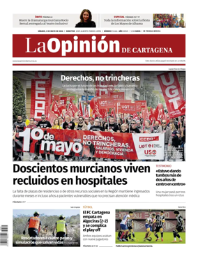 Cover of La Opinion de Murcia (Cartagena)