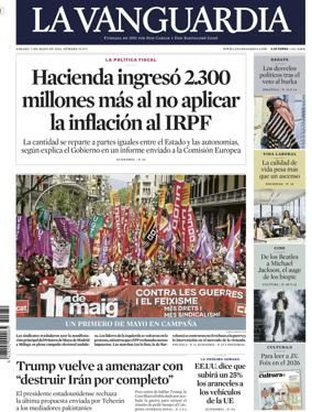 Cover of La Vanguardia (1st Edition)