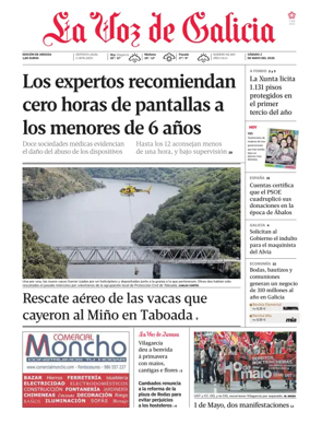 Cover of La Voz de Galicia (Arousa)