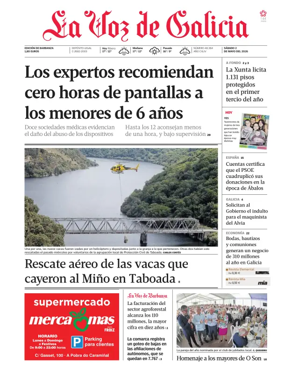 Cover of La Voz de Galicia (Barbanza)