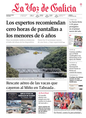 Cover of La Voz de Galicia (Ferrol)