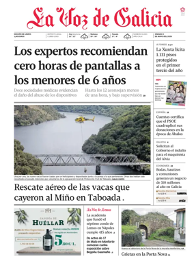 Cover of La Voz de Galicia (Monforte)