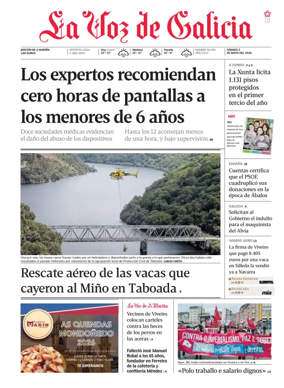 Cover of La Voz de Galicia (Viveiro)