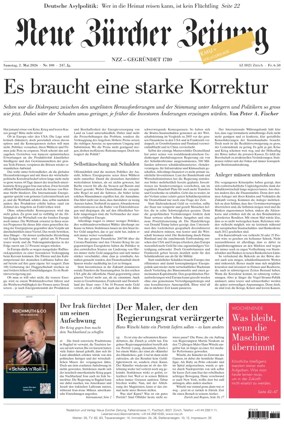 Cover of Neue Zurcher Zeitung