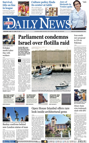 Cover of Hurriyet Daily News & Economic Review