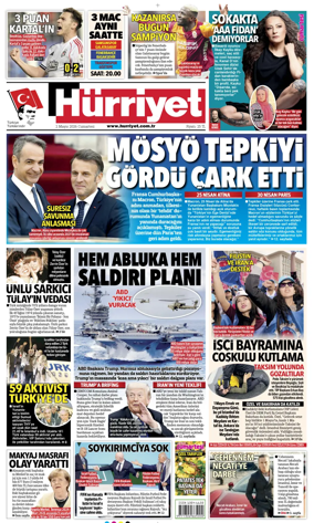 Cover of Hurriyet