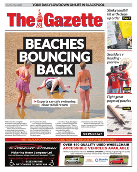 Cover of Blackpool Gazette